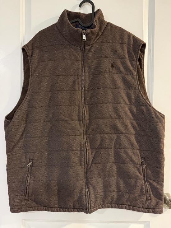 Polo Ralph Lauren Other - Polo by Ralph Lauren Quilted Brown Zip-Front Vest - #44